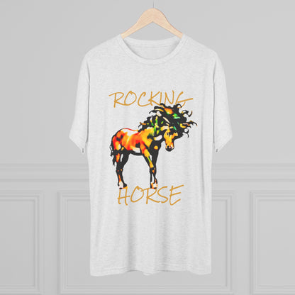 Rocking Horse Unisex Tri-Blend Crew Tee