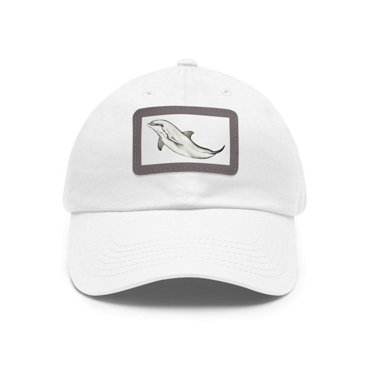 Dolphin Hat with Leather Patch (Rectangle)