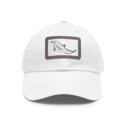 Dolphin Hat with Leather Patch (Rectangle)