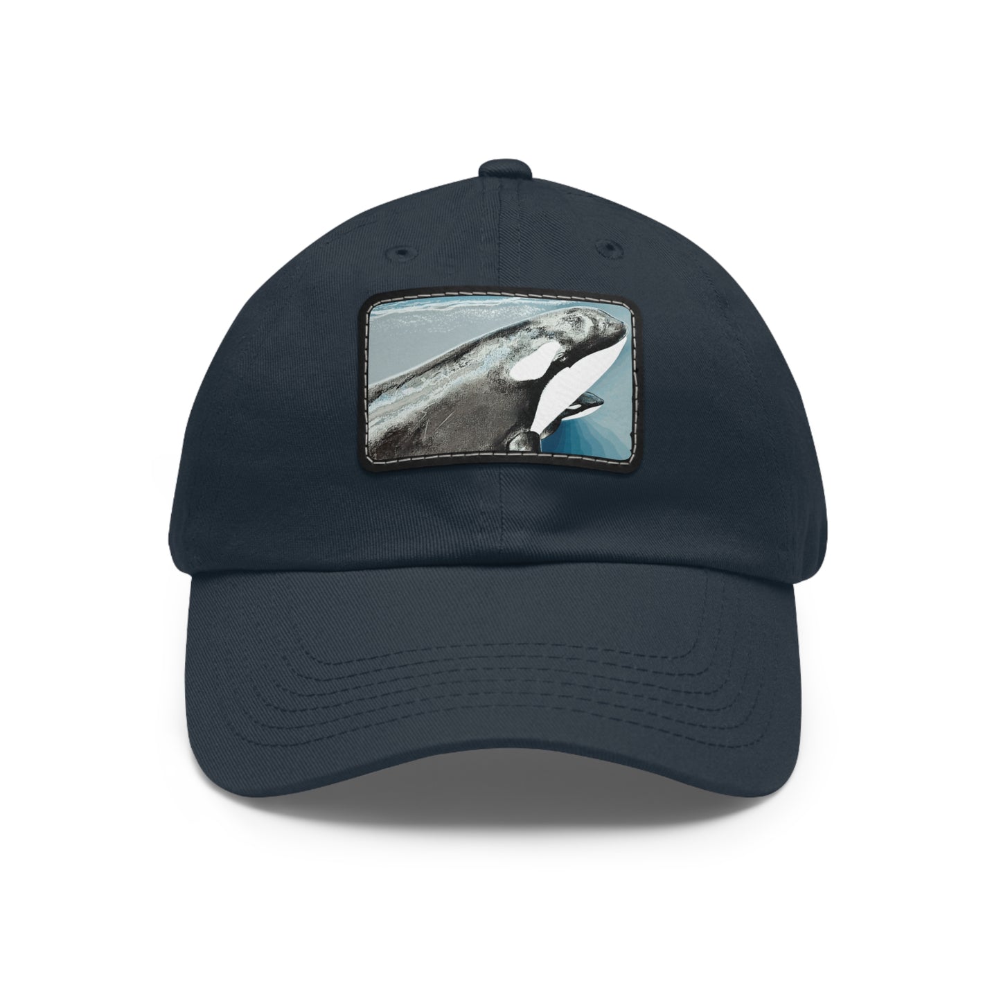 Orca Hat with Leather Patch (Rectangle)