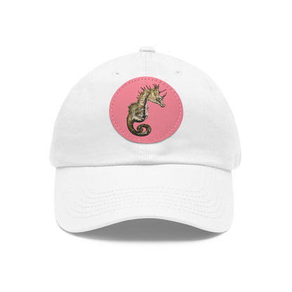 Sea Horse Hat with Leather Patch (Round)