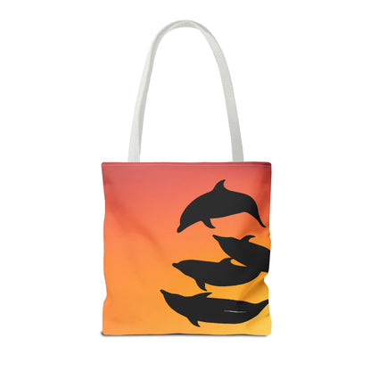 Bowriding Dolphins Tote Bag (AOP)