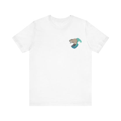 Surfing Beaver Unisex Jersey Short Sleeve Tee