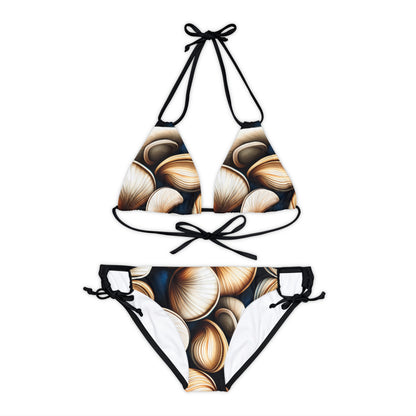 Clams Strappy Bikini Set (AOP)