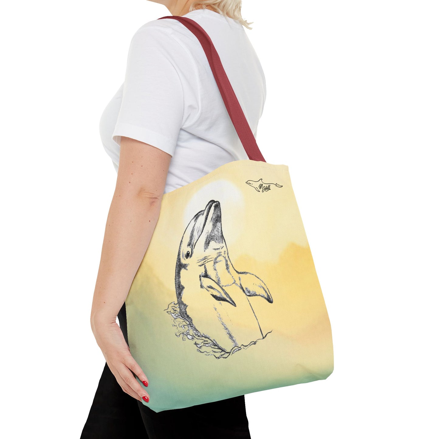 Dolphin Sun Tote Bag (AOP)