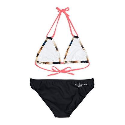 Clams Strappy Bikini Set (AOP)