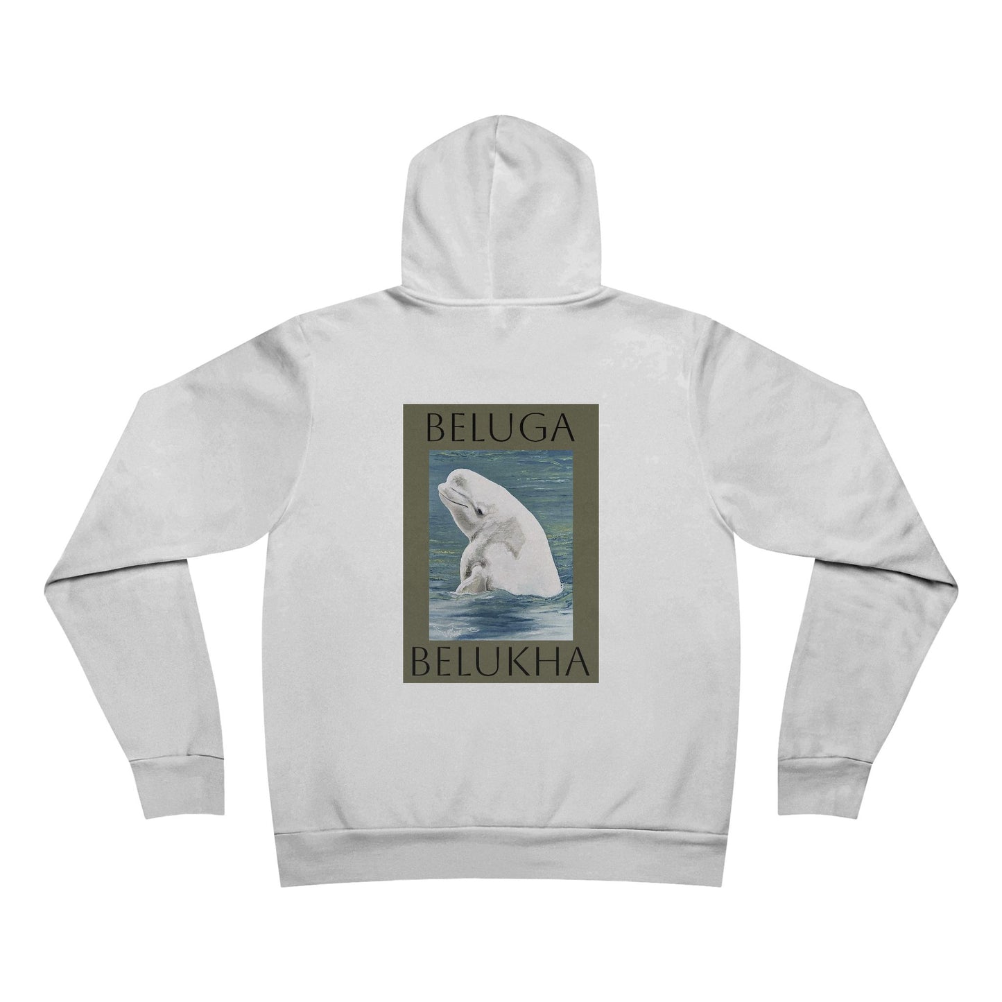 Beluga Whale Unisex Sponge Fleece Pullover Hoodie