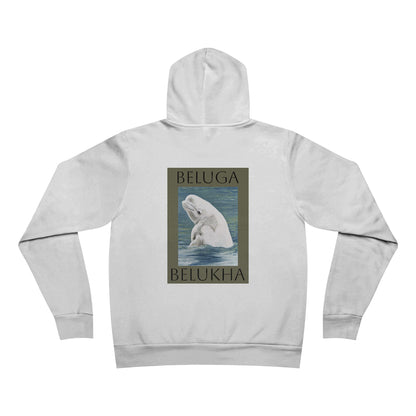 Beluga Whale Unisex Sponge Fleece Pullover Hoodie
