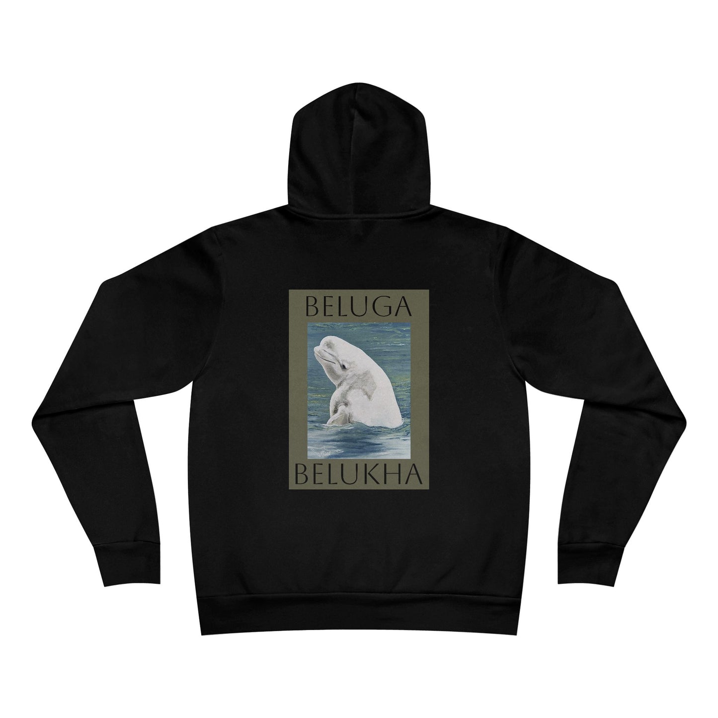 Beluga Whale Unisex Sponge Fleece Pullover Hoodie