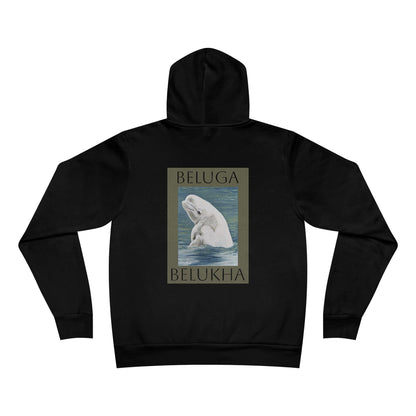 Beluga Whale Unisex Sponge Fleece Pullover Hoodie