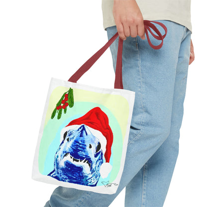 Mistletoe Mako Shark Tote Bag (AOP)