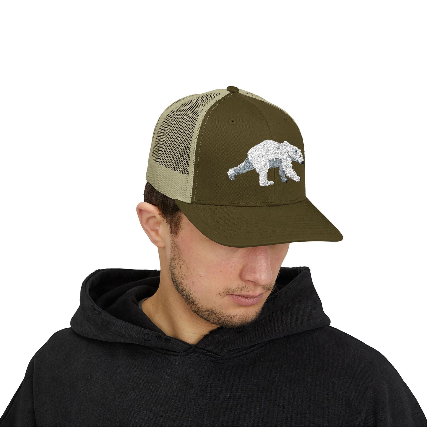 Polar Bear Snapback Trucker Cap