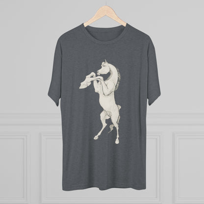 White Horse Unisex Tri-Blend Crew Tee