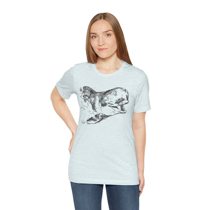 Bubbles Pilot Whale Unisex Jersey Short Sleeve Tee