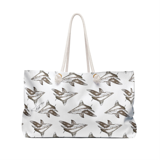 Oceanic Whitetip Shark Weekender Bag