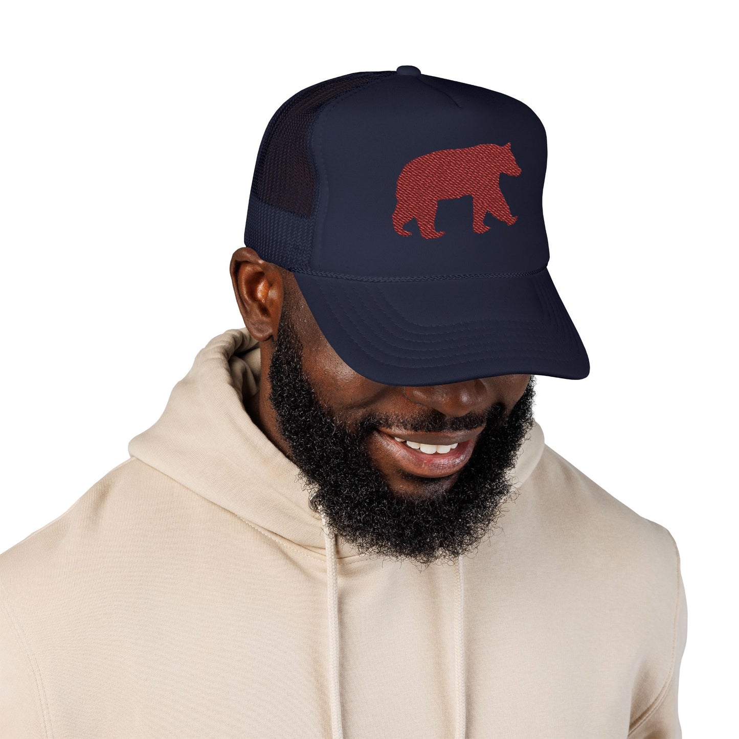 Grizzly Bear Foam Trucker Hat (Embroidery)
