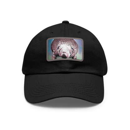 Manatee Hat with Leather Patch (Rectangle)