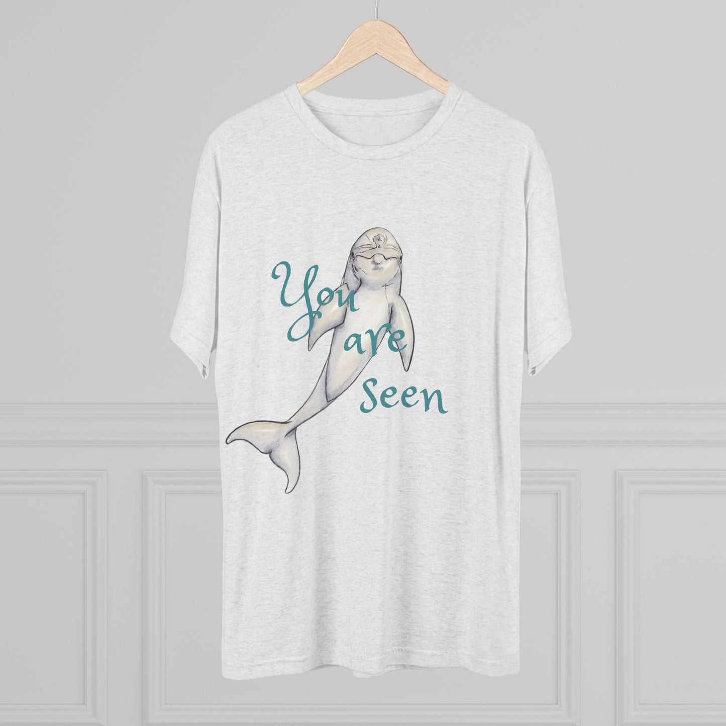 You are Seen Dolphin Unisex Tri-Blend Crew Tee