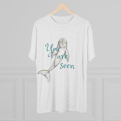 You are Seen Dolphin Unisex Tri-Blend Crew Tee