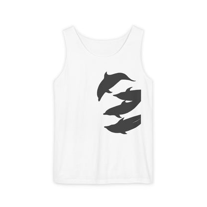 Dolphin Unisex Garment-Dyed Tank Top