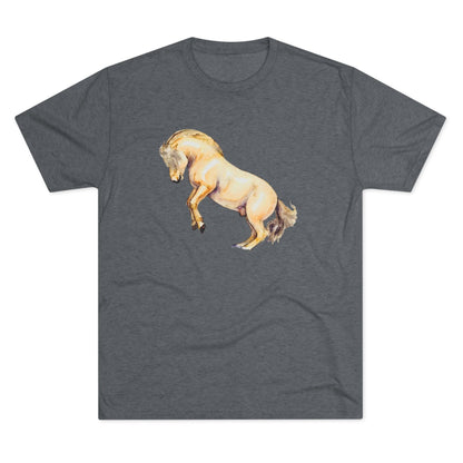 Norwegian Fjord Horse Unisex Tri-Blend Crew Tee