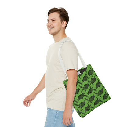 Sea Turtle Tote Bag Green (AOP)