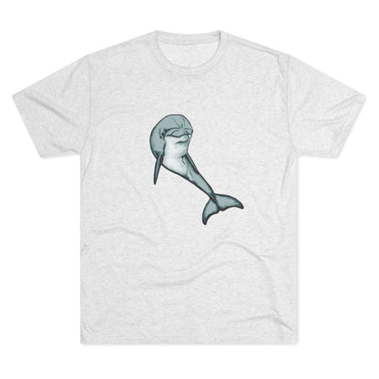 Bottlenose Dolphin Unisex Tri-Blend Crew Tee