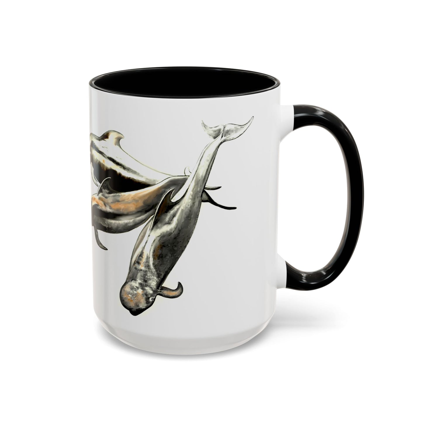 Pilot Whale Accent Coffee Mug, 15oz