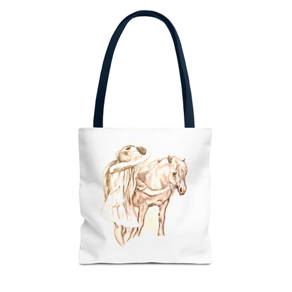 Little Girl and Pony Tote Bag (AOP)