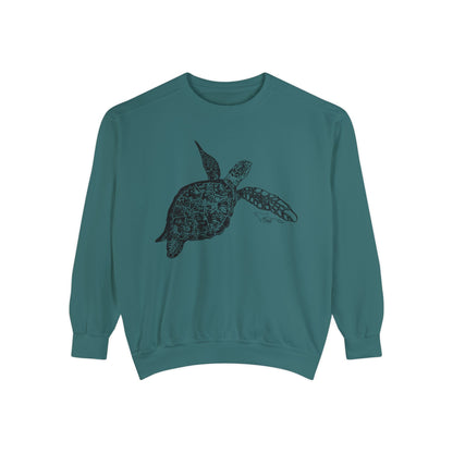 Sea Turtle Unisex Garment-Dyed Sweatshirt