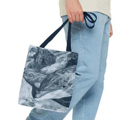 Dolphin Summit Tote Bag (AOP)