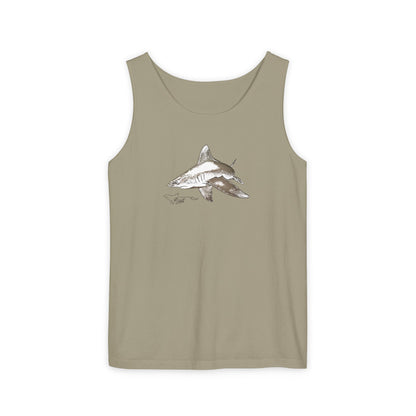 Shark Unisex Garment-Dyed Tank Top