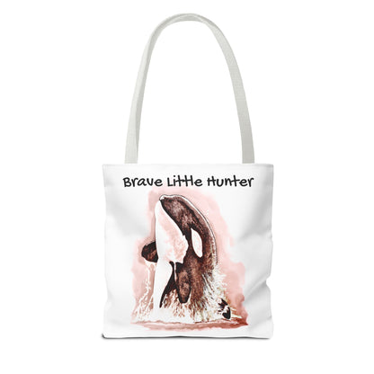 Brave Little Hunter Orca Tote Bag (AOP)