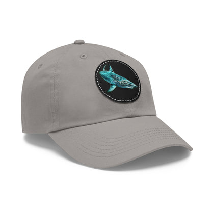 Mako Shark Hat with Leather Patch (Round)