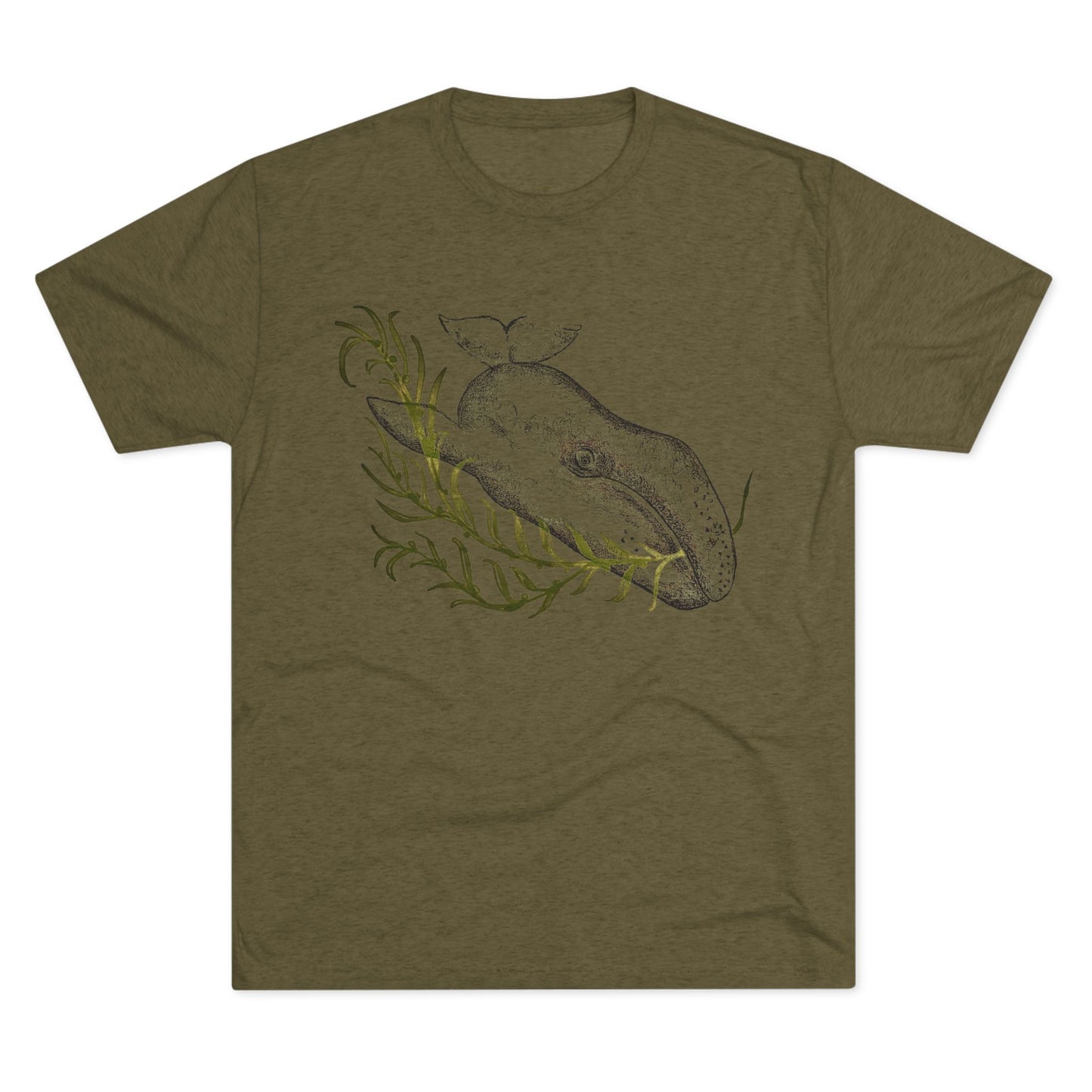 Grey Whale Unisex Tri-Blend Crew Tee