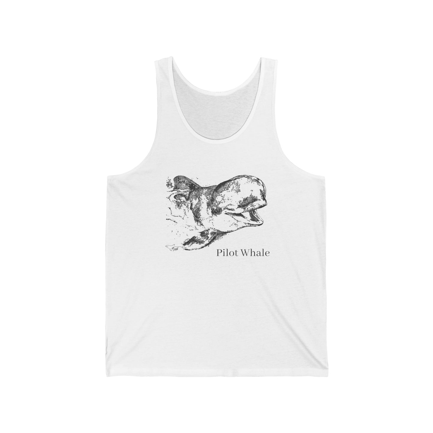 Bubble Pilot Whale Unisex Jersey Tank