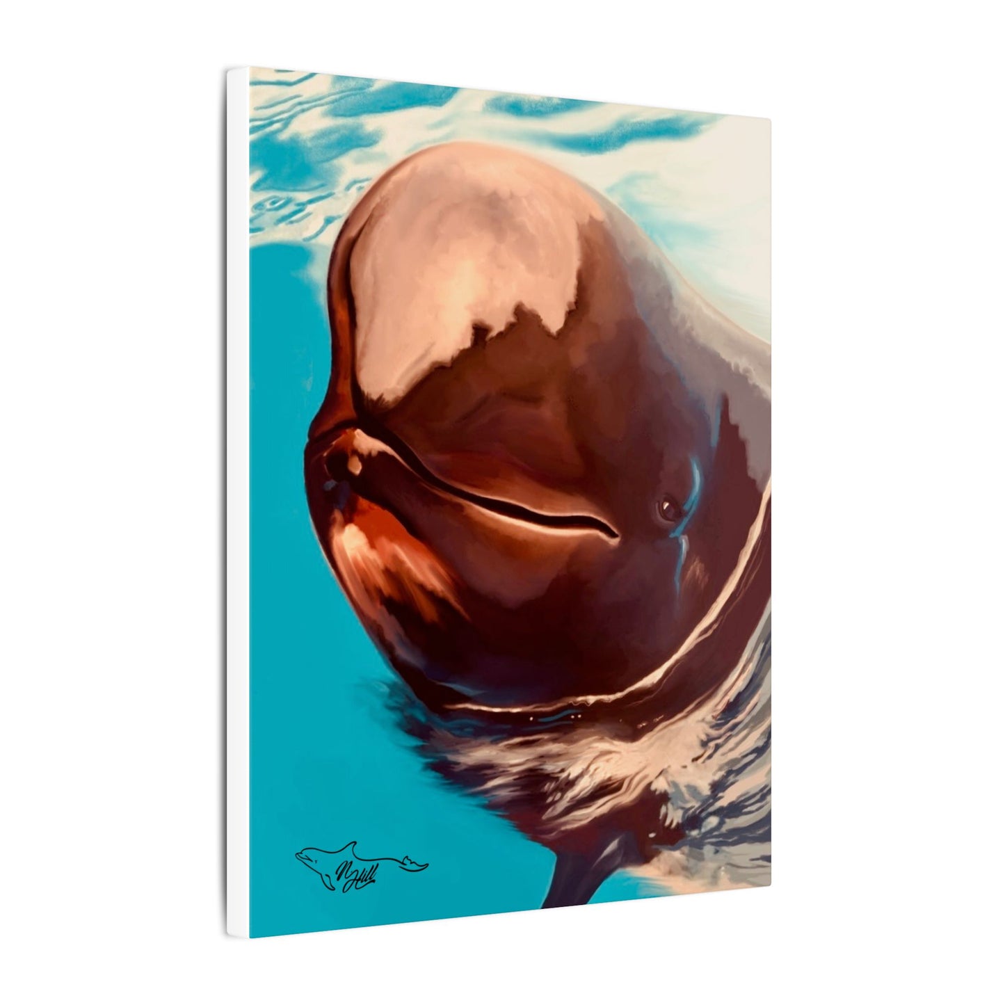 Pilot Whale Matte Canvas, Stretched, 0.75"