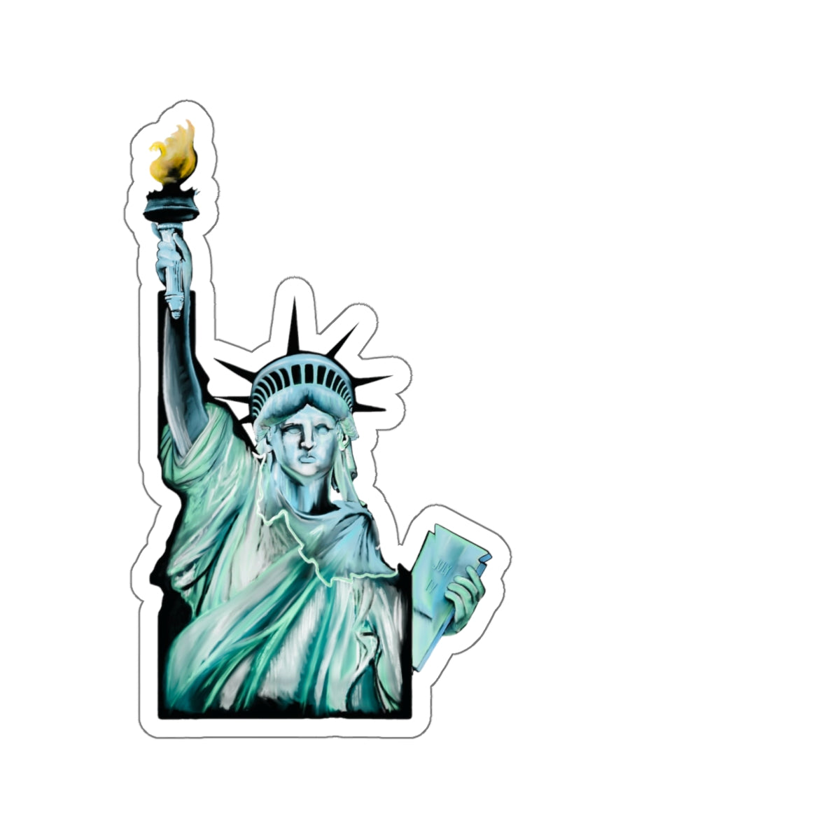 Idaho Statue of Liberty Kiss-Cut Stickers