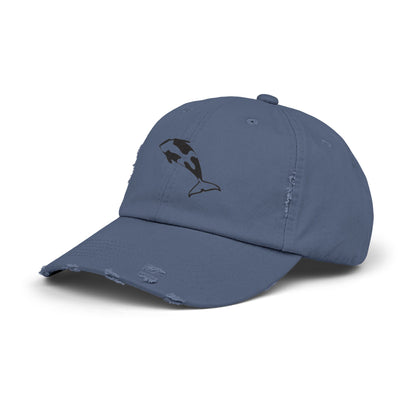 Orca Breach Unisex Distressed Cap