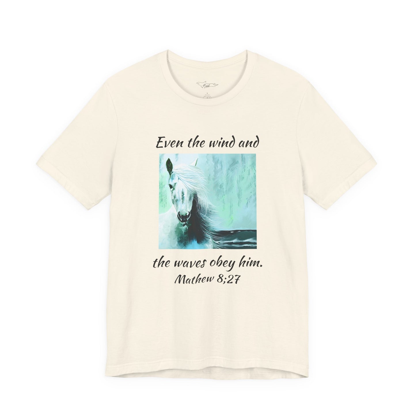 Mathew 8:27 Even The Wind  Unisex Jersey Short Sleeve Tee