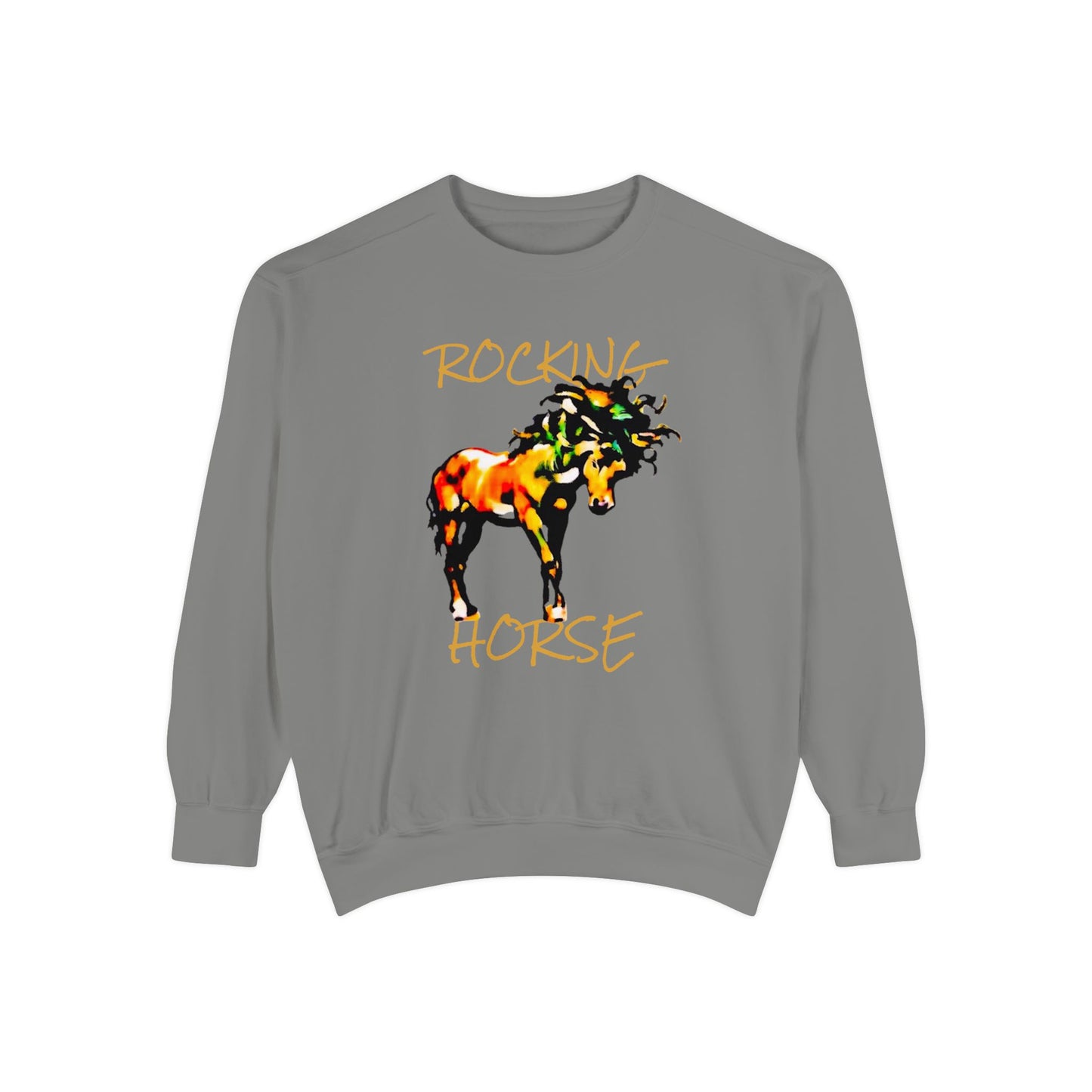 Rocking Horse Unisex Garment-Dyed Sweatshirt