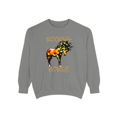 Rocking Horse Unisex Garment-Dyed Sweatshirt