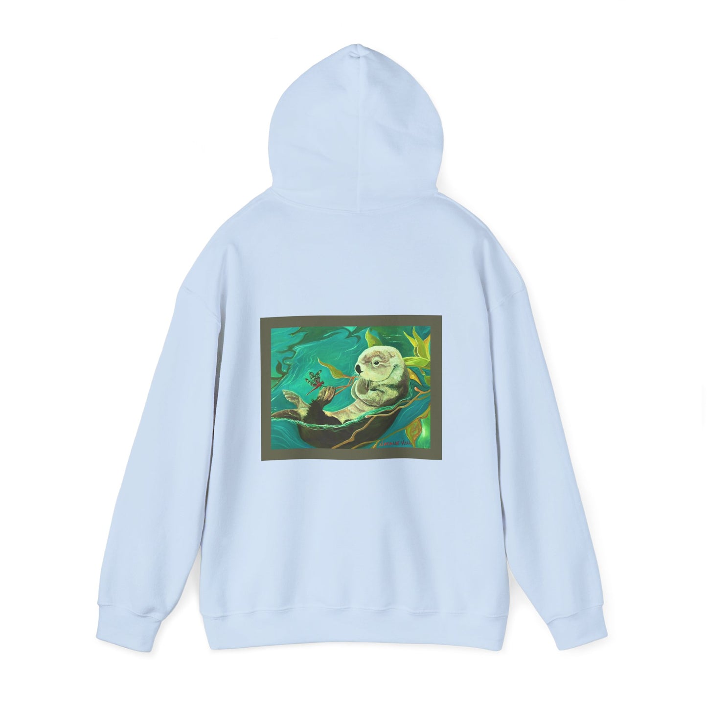 Otter and Dragonfly Unisex Heavy Blend™ Hooded Sweatshirt