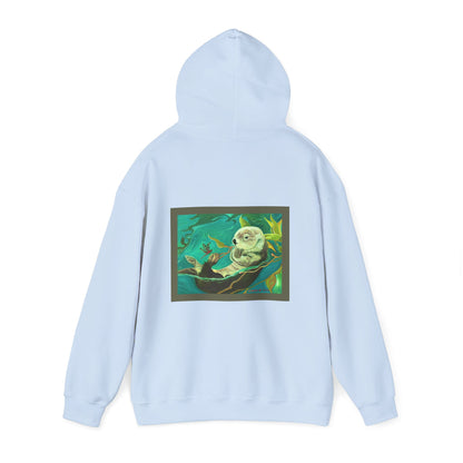 Otter and Dragonfly Unisex Heavy Blend™ Hooded Sweatshirt