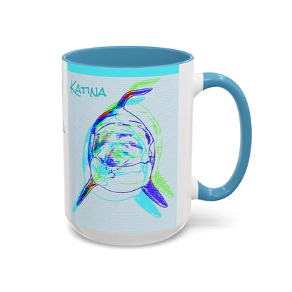 Katina Orca Whale Gestural Accent Coffee Mug (11, 15oz)