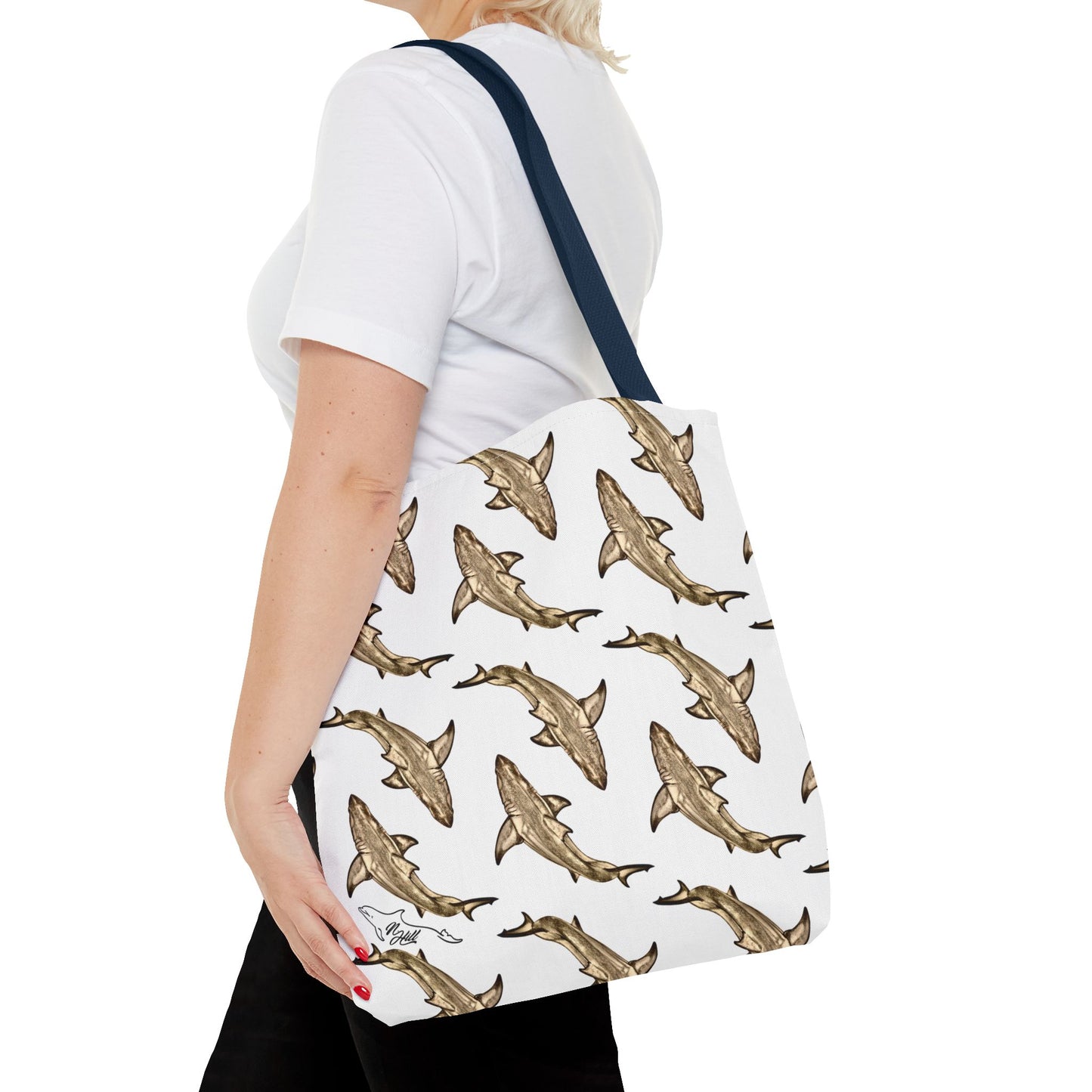 Great White Shark Tote Bag (AOP)