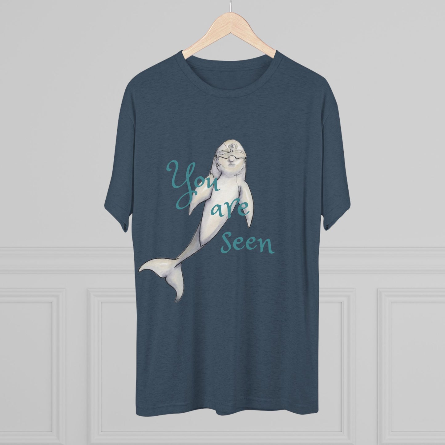 You are Seen Dolphin Unisex Tri-Blend Crew Tee