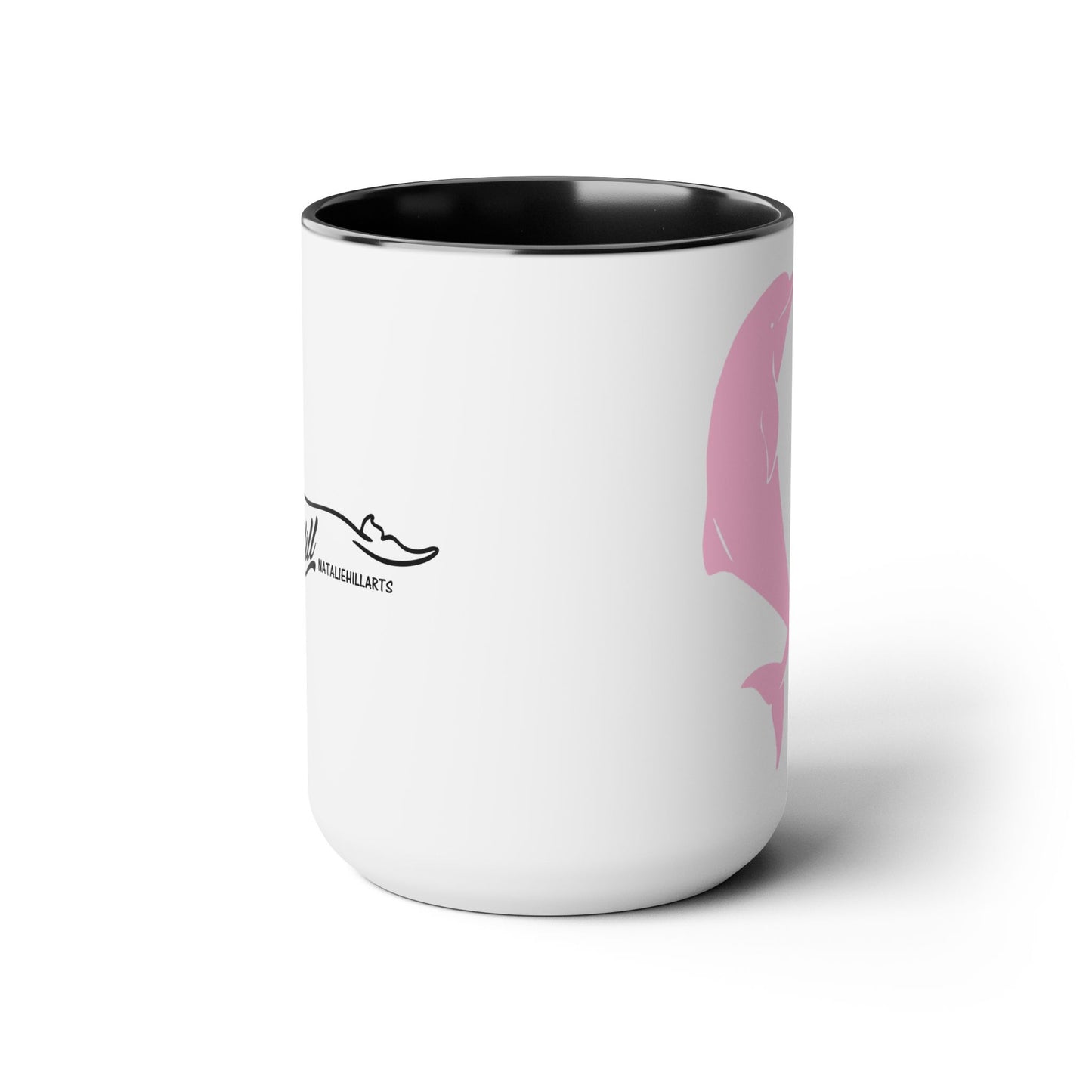 Breast Cancer Awareness Two-Tone Coffee Mugs, 15oz