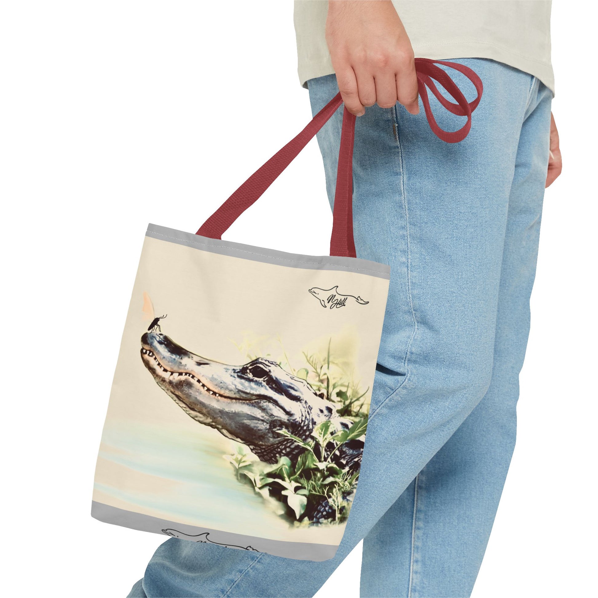 Alligator Tote Bag (AOP) – Natalie Hill Arts