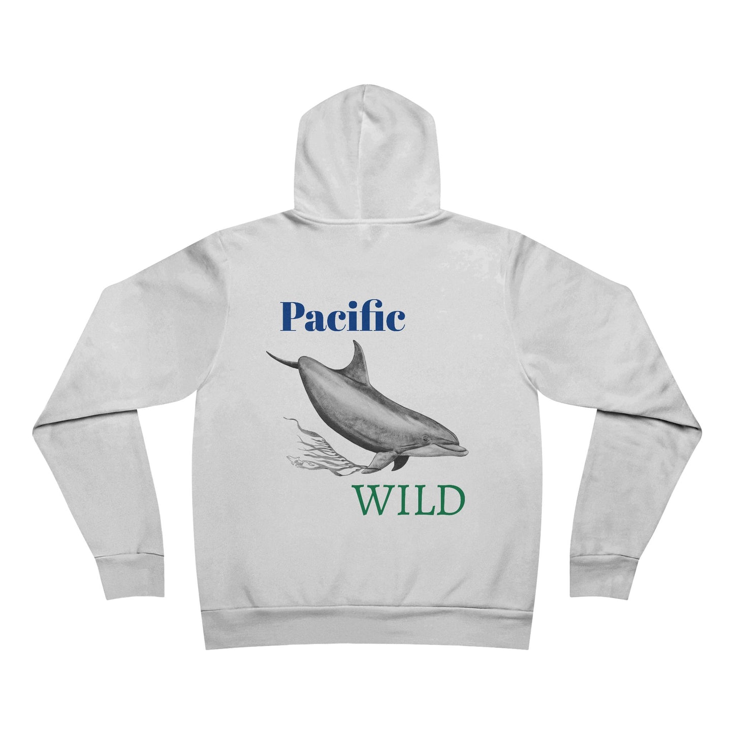 Pacific Wild Dolphin Unisex Sponge Fleece Pullover Hoodie